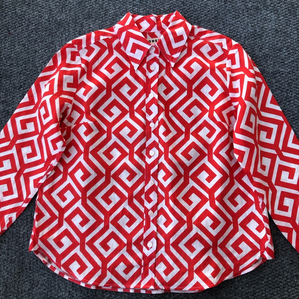 Boden sienna linen shirt size 8P
